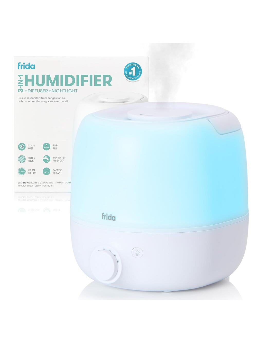 Frida Baby 3-in-1 Cool Mist Humidifier for Large Rooms